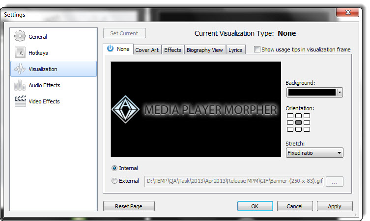 Visualization Media Player Mevavb - Gradient Photo Collection - Ultra HD Quality
